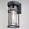 Vaxcel Crestline Aluminum 1 Light LED Dusk to Dawn Black Transitional Outdoor Wall Lantern Clear Glass T0742 - alternate 8